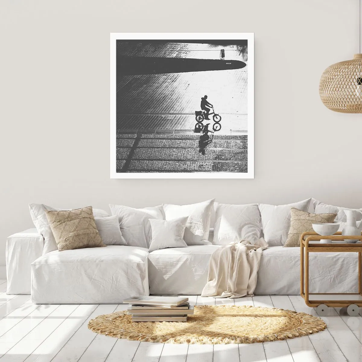 Plakat - Fremad, gennem byen - 30x30 cm