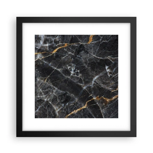 Plakat i sort ramme - En stens indre liv - 30x30 cm