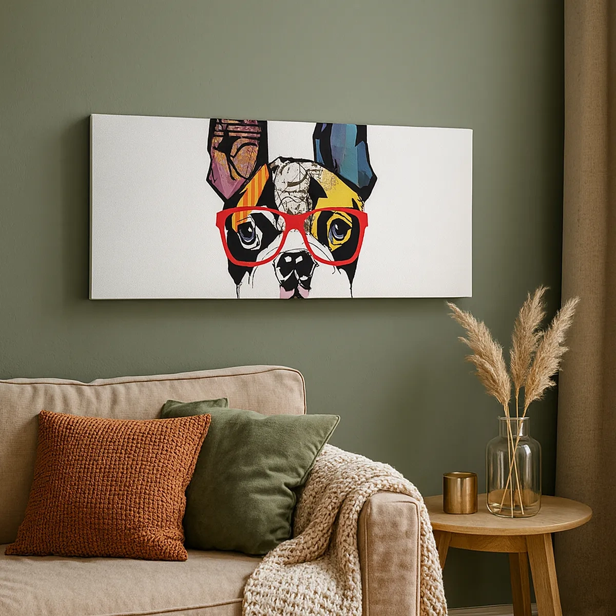 Lærredstryk - Billede på lærred - Intellektuel - 30x30 cm