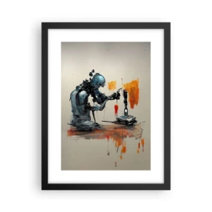 Plakat i sort ramme - Kommer i morgen... - 30x40 cm