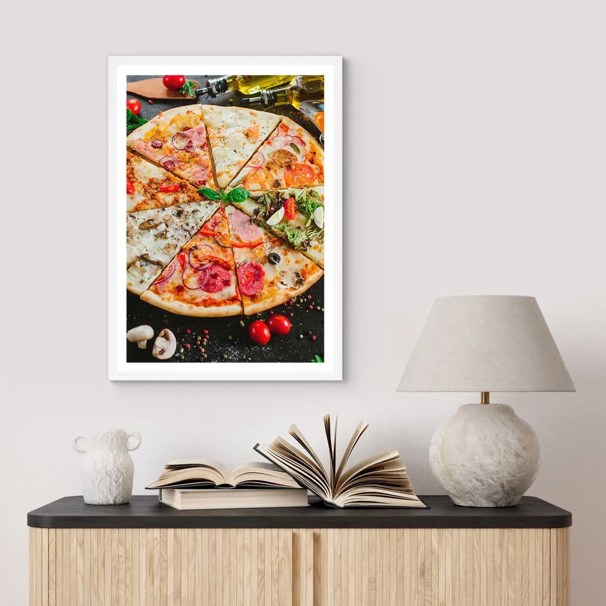 Plakat i hvid ramme - Et udvalg af smagsvarianter - 61x91 cm