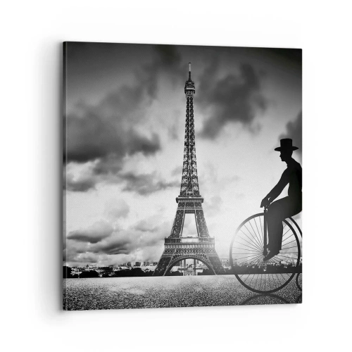 Lærredstryk - Billede på lærred - Længsel efter Belle Epoque - 70x70 cm