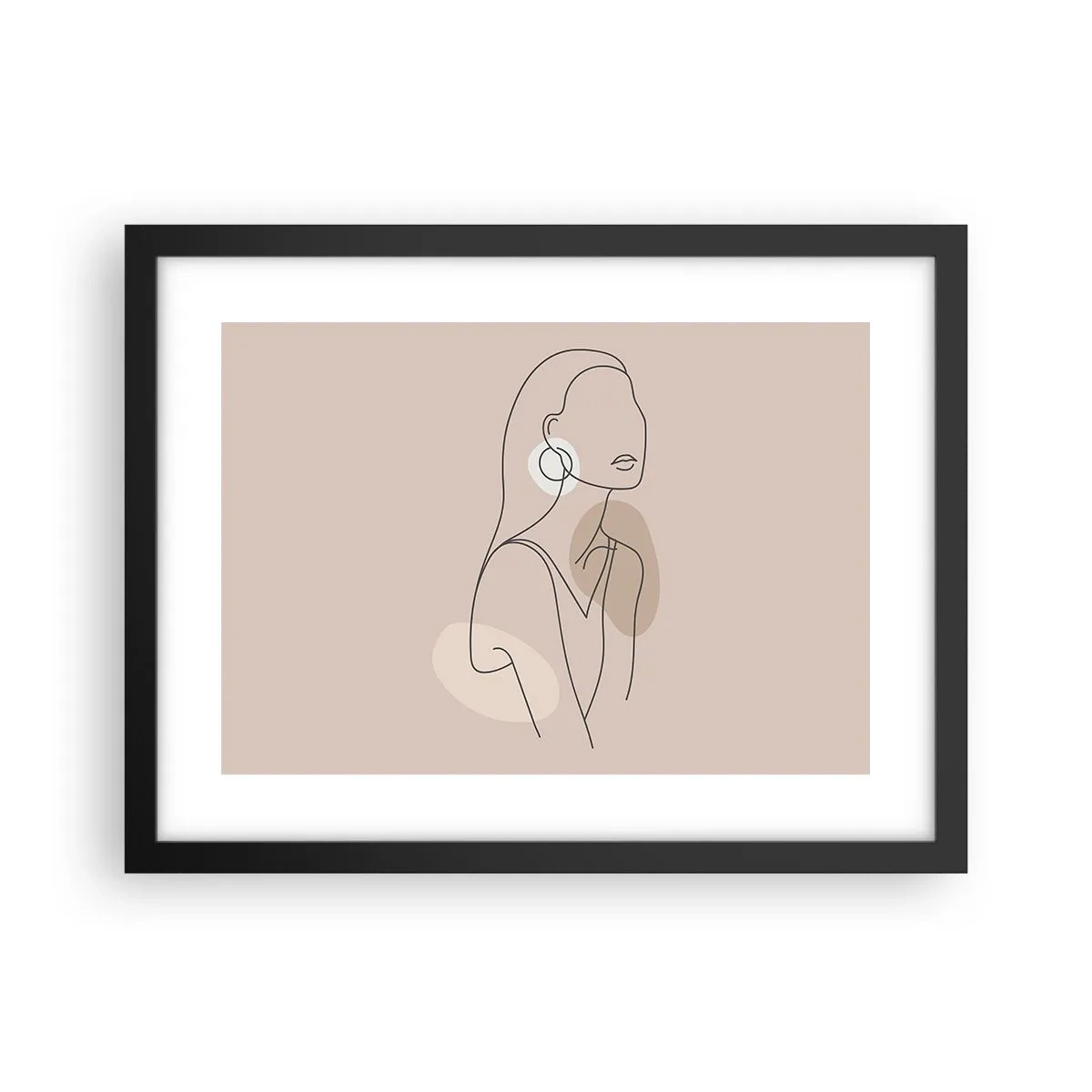 Plakat i sort ramme - Et ikon for pigelivet - 40x30 cm