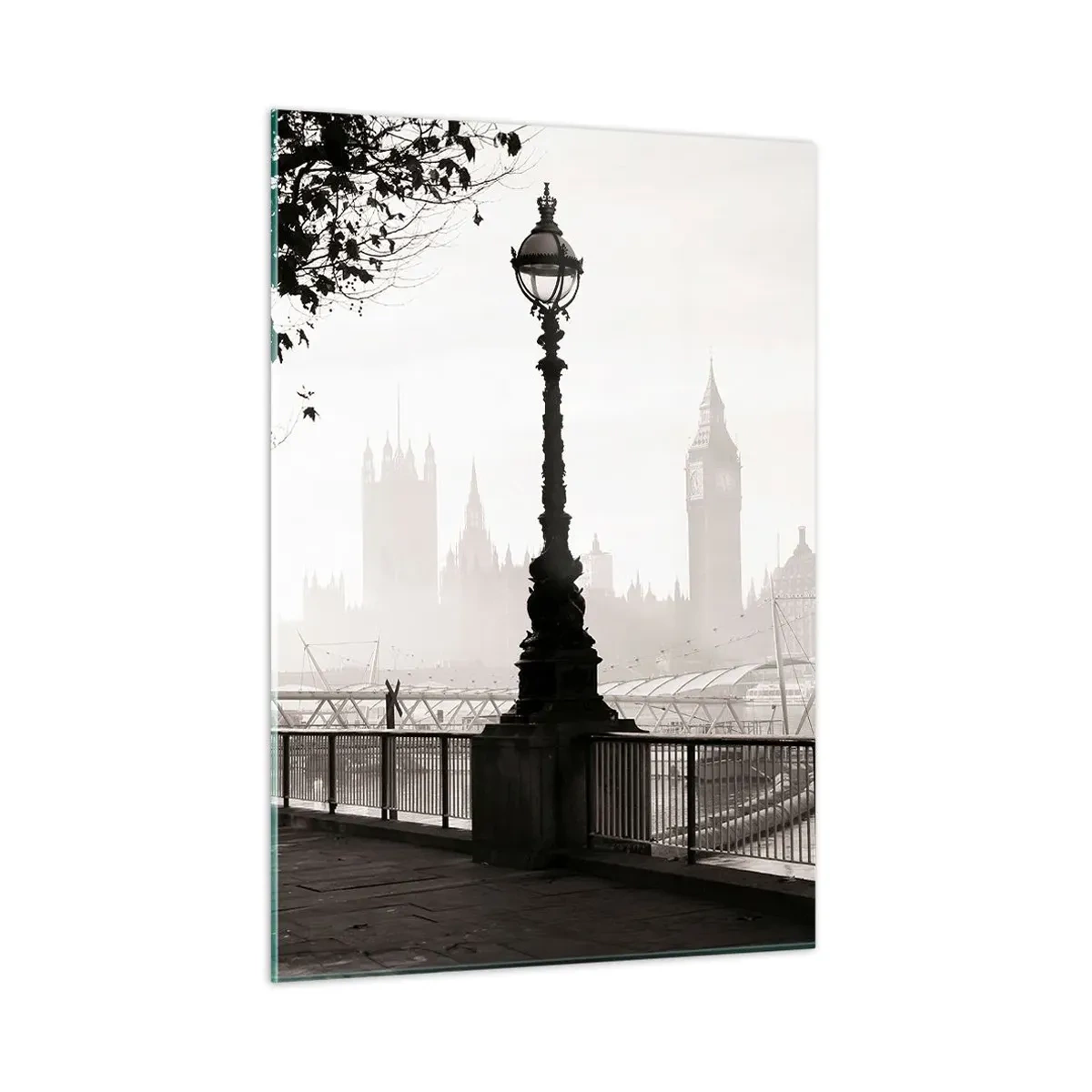 Billede på glas - London morgen - 50x70 cm