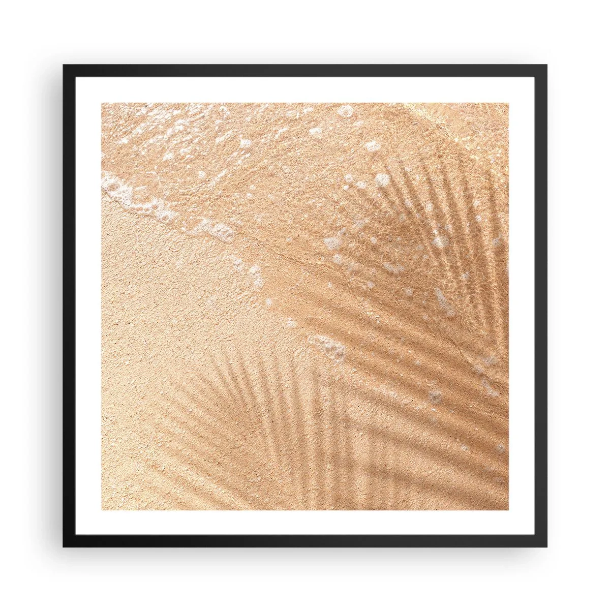 Plakat i sort ramme - Skyggen af en varm sommer - 60x60 cm