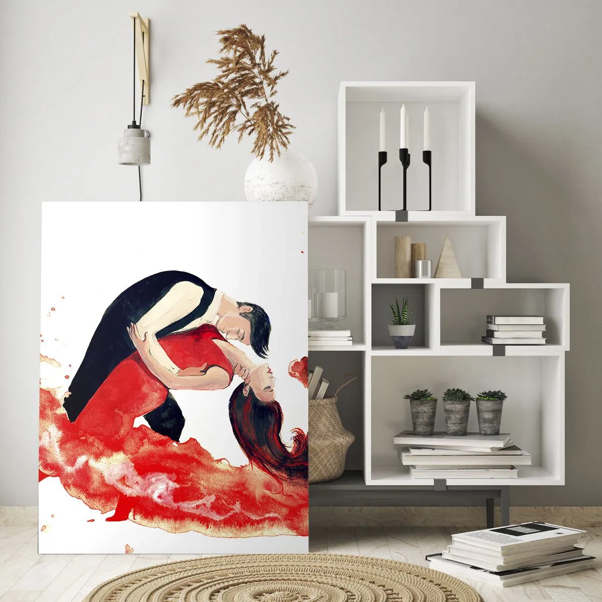Billede på glas - Tango - en sensuel bølge - 50x70 cm