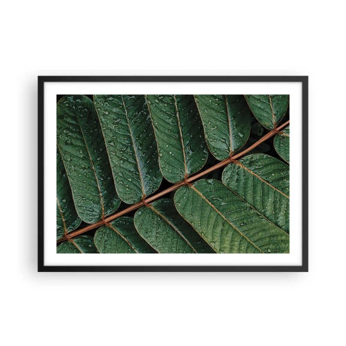 Plakat i sort ramme - I en grøn rytme - 70x50 cm