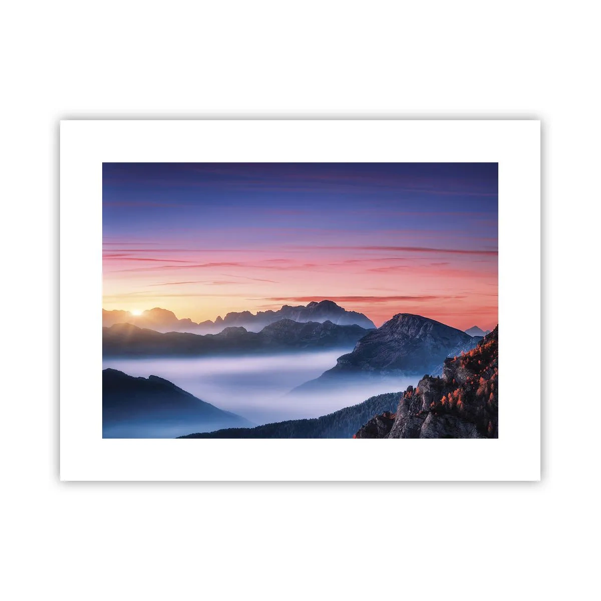 Plakat - Over dalene - 40x30 cm