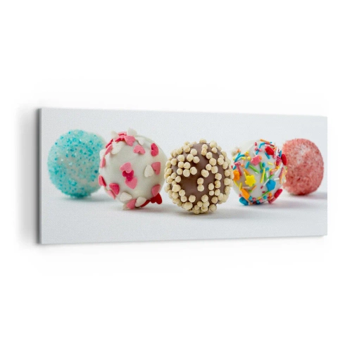 Lærredstryk - Billede på lærred - Livet kan være sødt - 100x40 cm