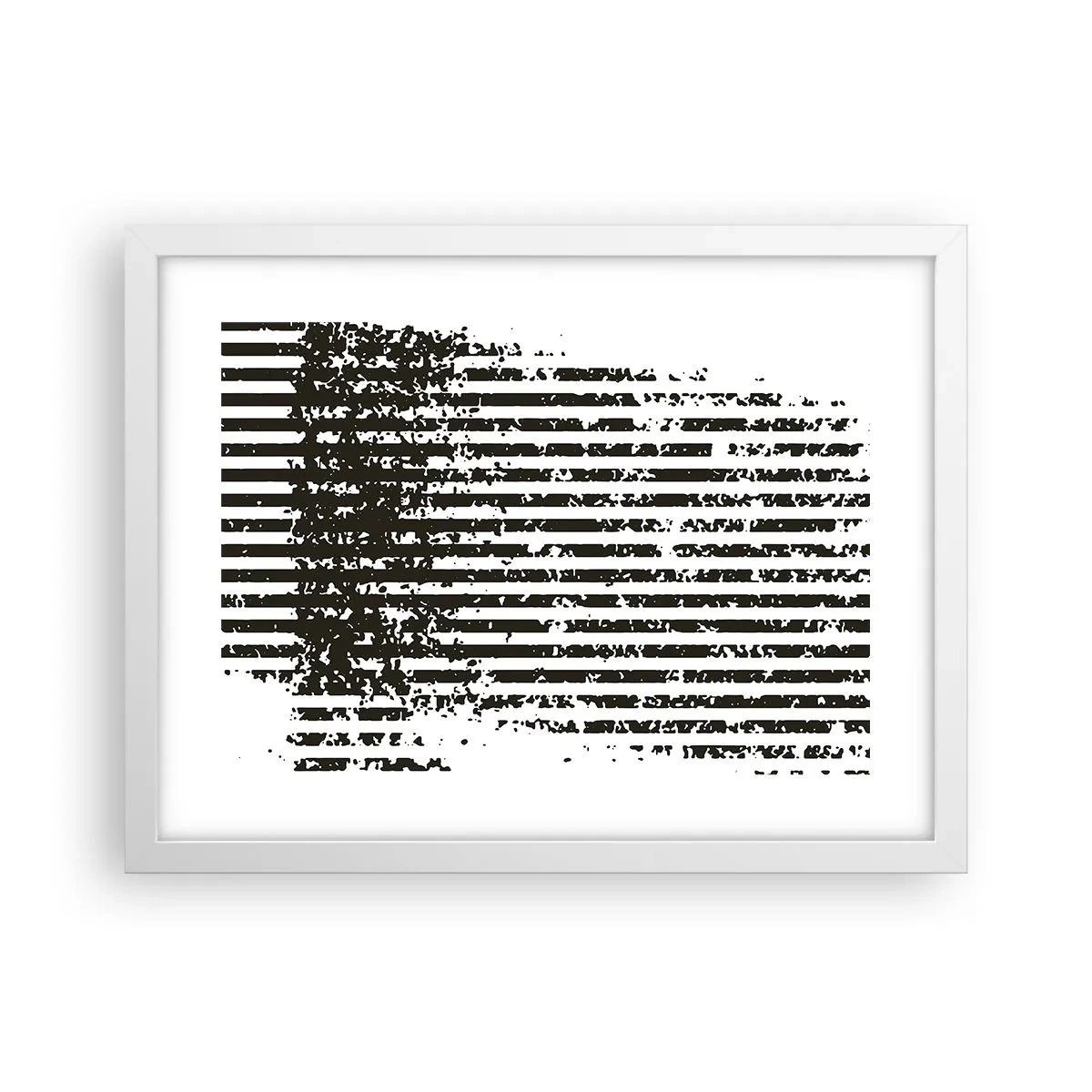 Plakat i hvid ramme - Rytme og støj - 40x30 cm