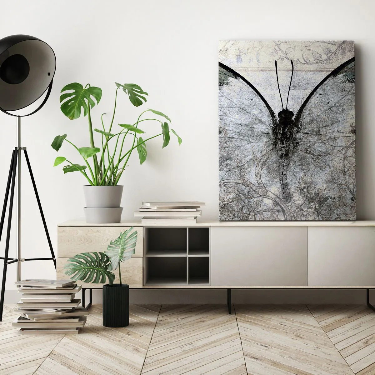 Lærredstryk - Billede på lærred - I Art Nouveau stil - 45x80 cm