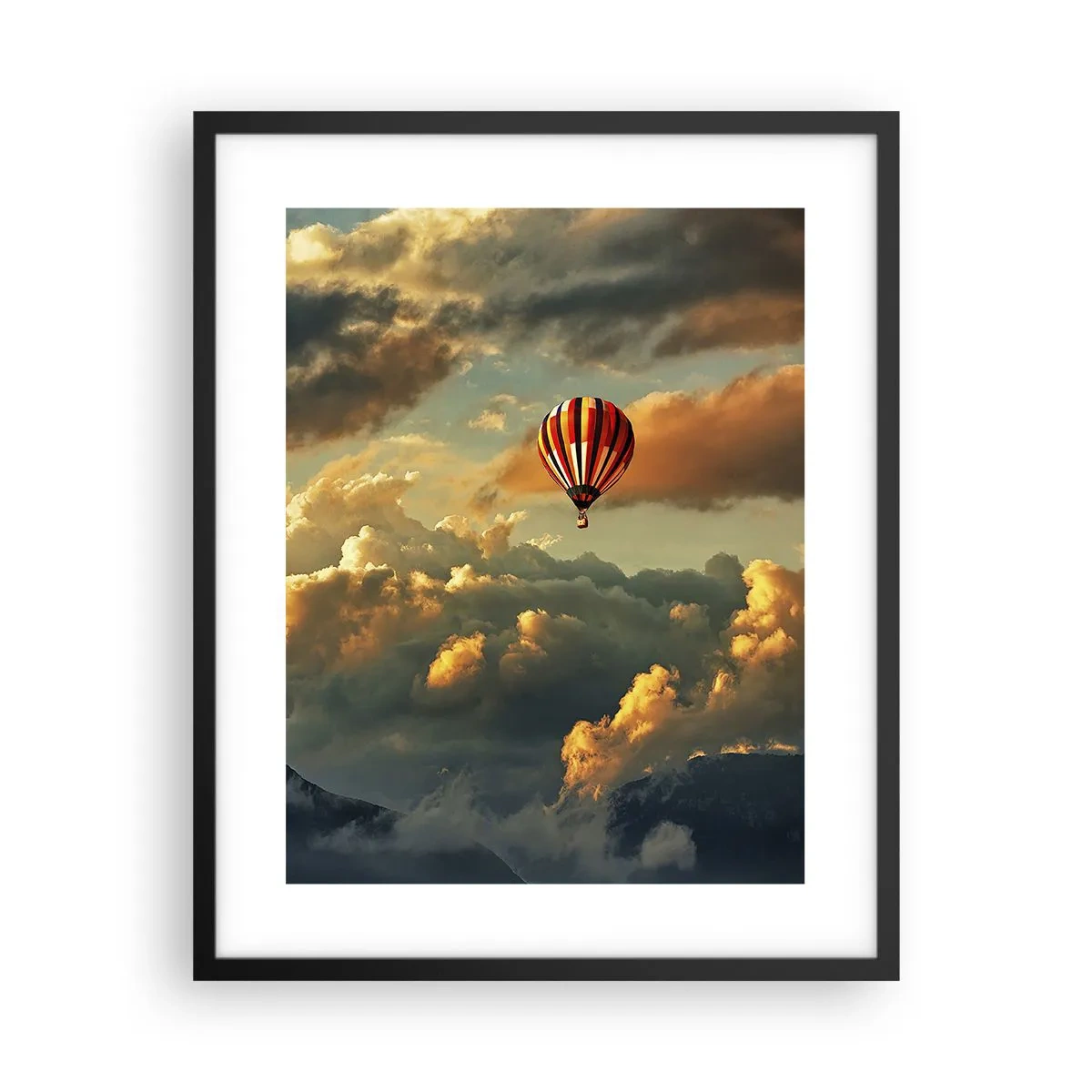 Plakat i sort ramme - Jeg går, fordi jeg vil - 40x50 cm