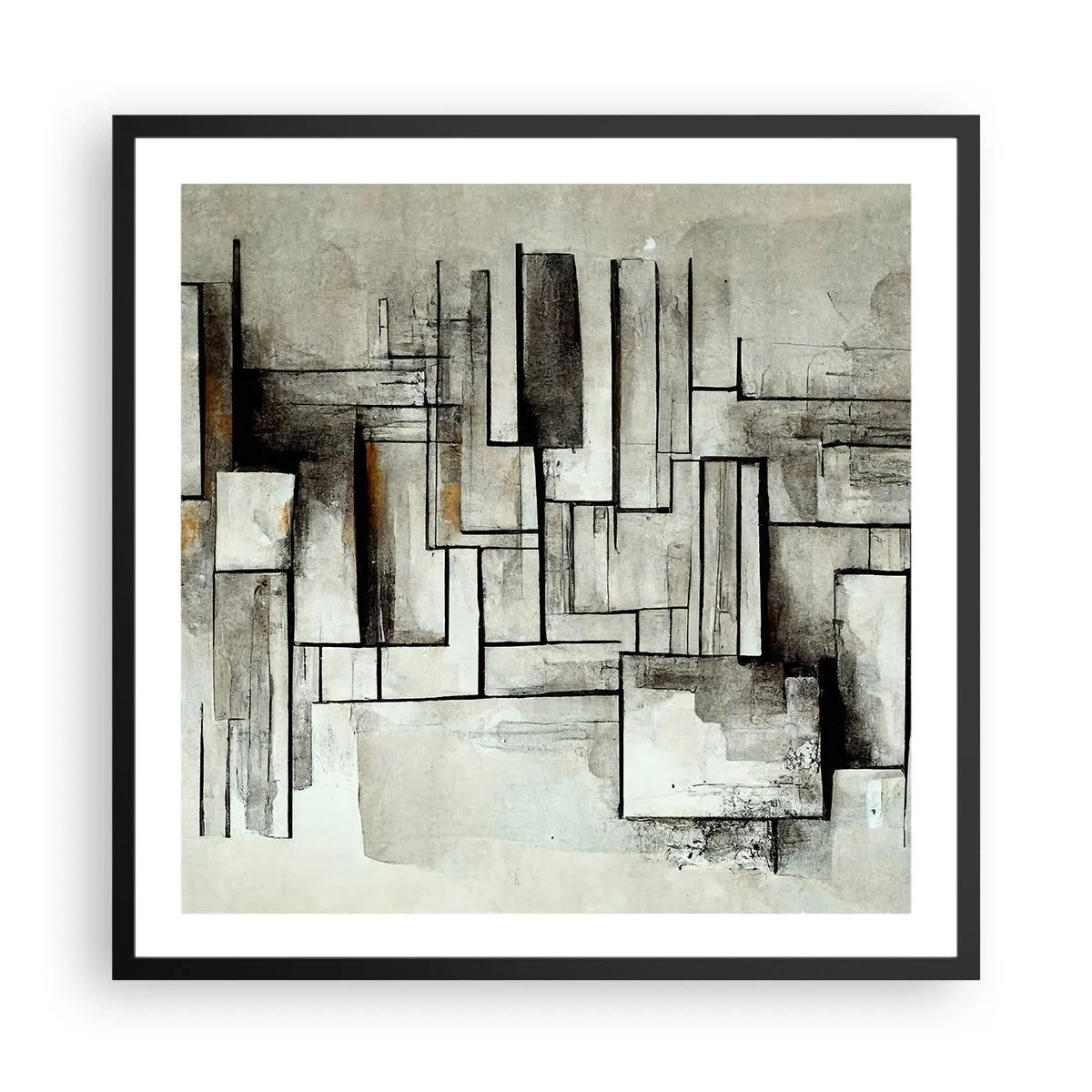 Plakat i sort ramme - Enkelthedens kraft - 60x60 cm