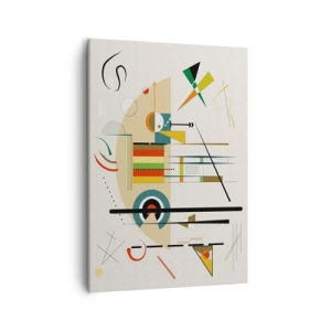 Lærredstryk - Billede på lærred - Og verden griner - 50x70 cm