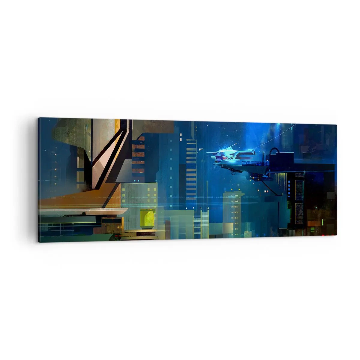 Lærredstryk - Billede på lærred - I den nærmeste fremtid - 140x50 cm