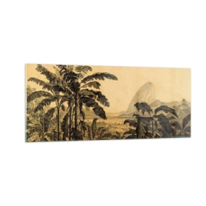 Billede på glas - I en kolonial atmosfære - 100x40 cm