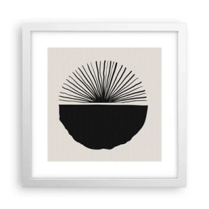 Plakat i hvid ramme - En vifte af muligheder - 30x30 cm