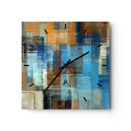 Vægur, Uret - Gennem det blå slør - 30x30 cm