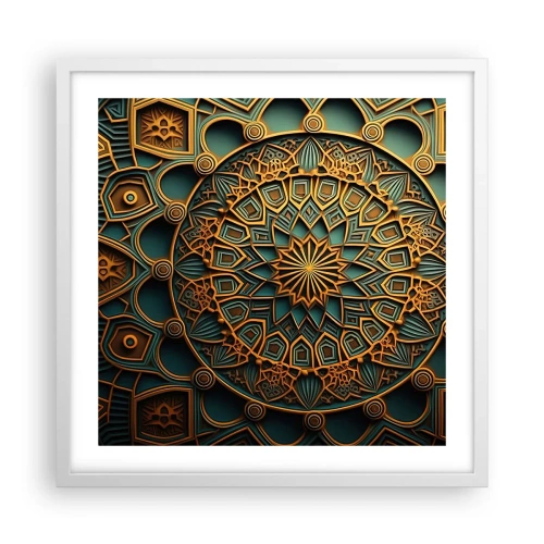 Plakat i hvid ramme - I et arabisk klima - 50x50 cm