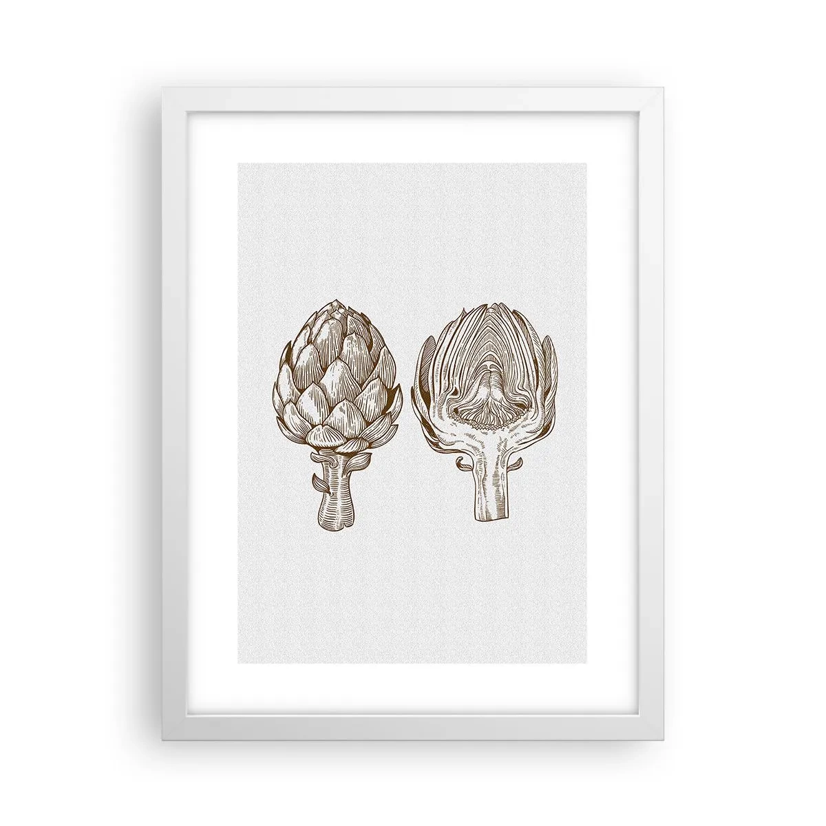Plakat i hvid ramme - Lektion i anatomi - 30x40 cm