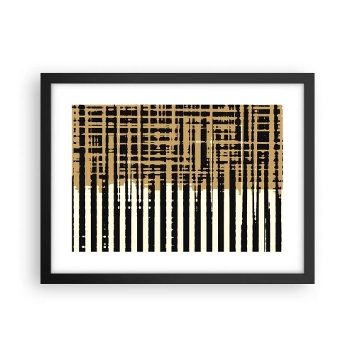 Plakat i sort ramme - Arkitektonisk abstraktion - 40x30 cm
