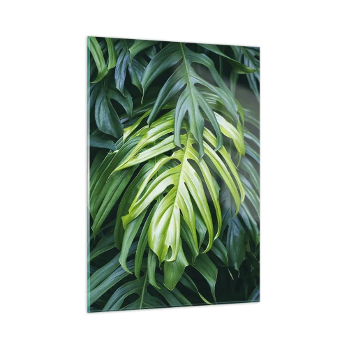 Billede på glas - Fordyb dig i friskhed - 50x70 cm