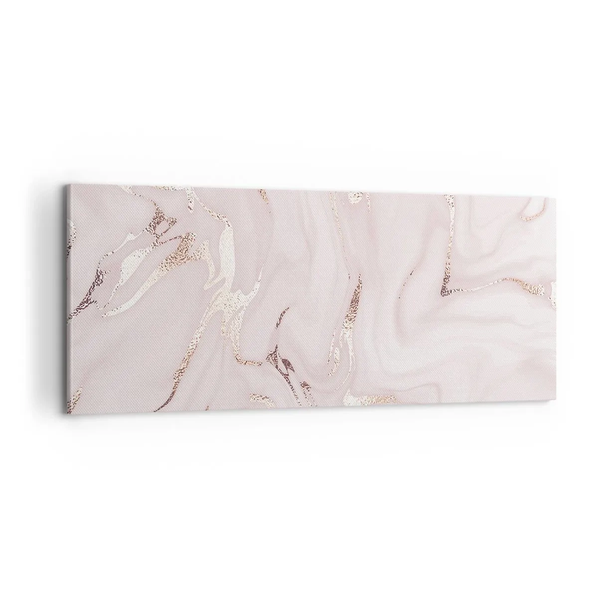 Lærredstryk - Billede på lærred - I et lyserødt tørklæde - 100x40 cm