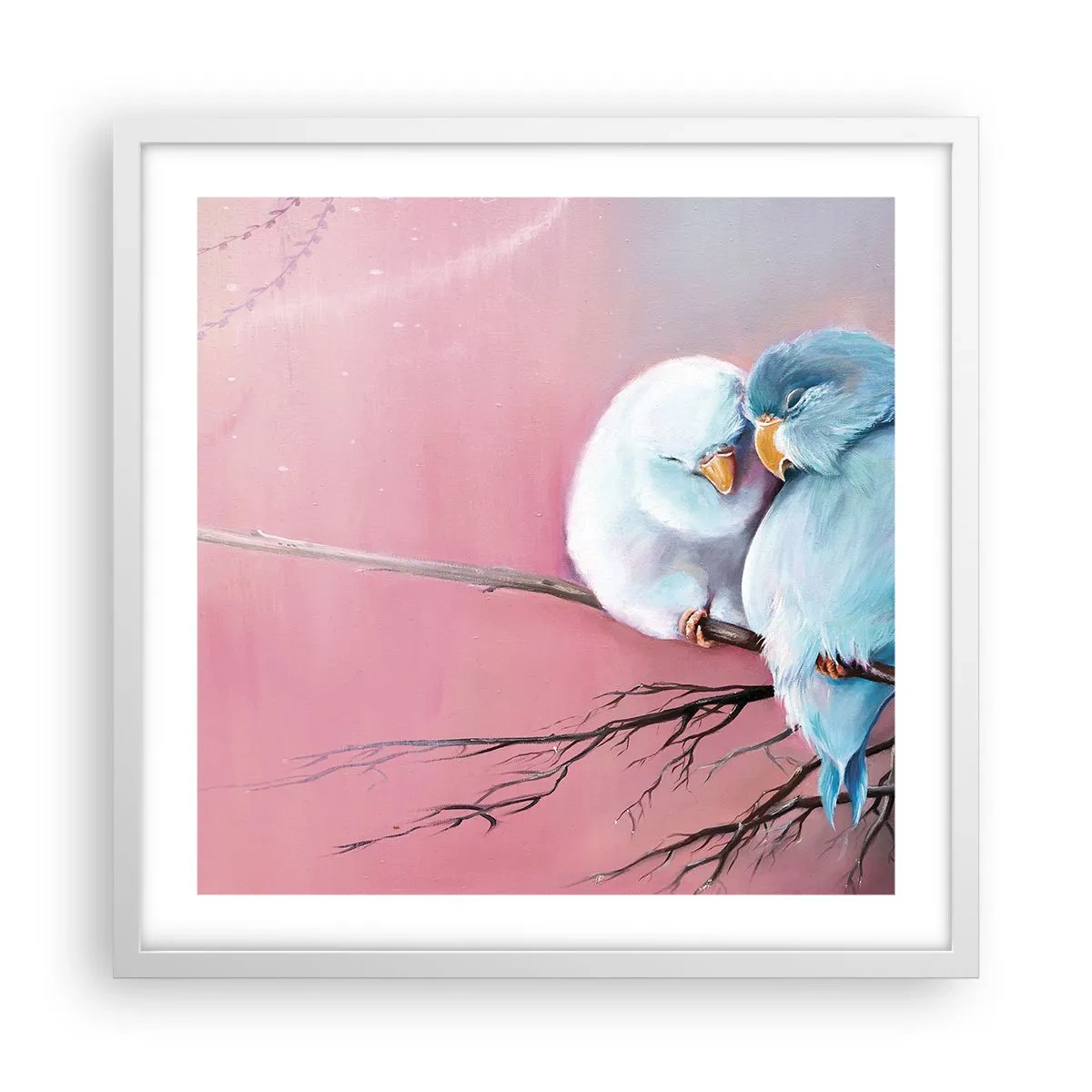 Plakat i hvid ramme - Hvad er der at tilføje?.... - 50x50 cm