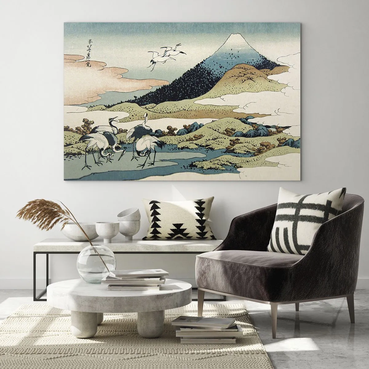 Billede på glas - I japansk ånd - 100x70 cm