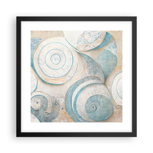 Plakat i sort ramme - Hvad gemmer skallen på? - 40x40 cm