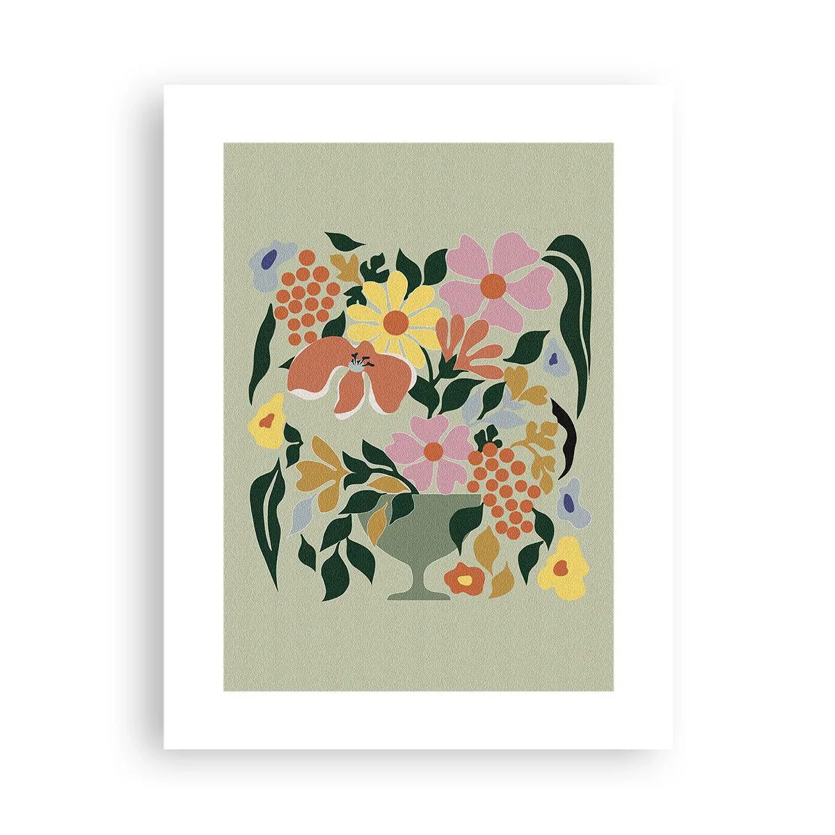 Plakat - En buket fuld af liv - 30x40 cm