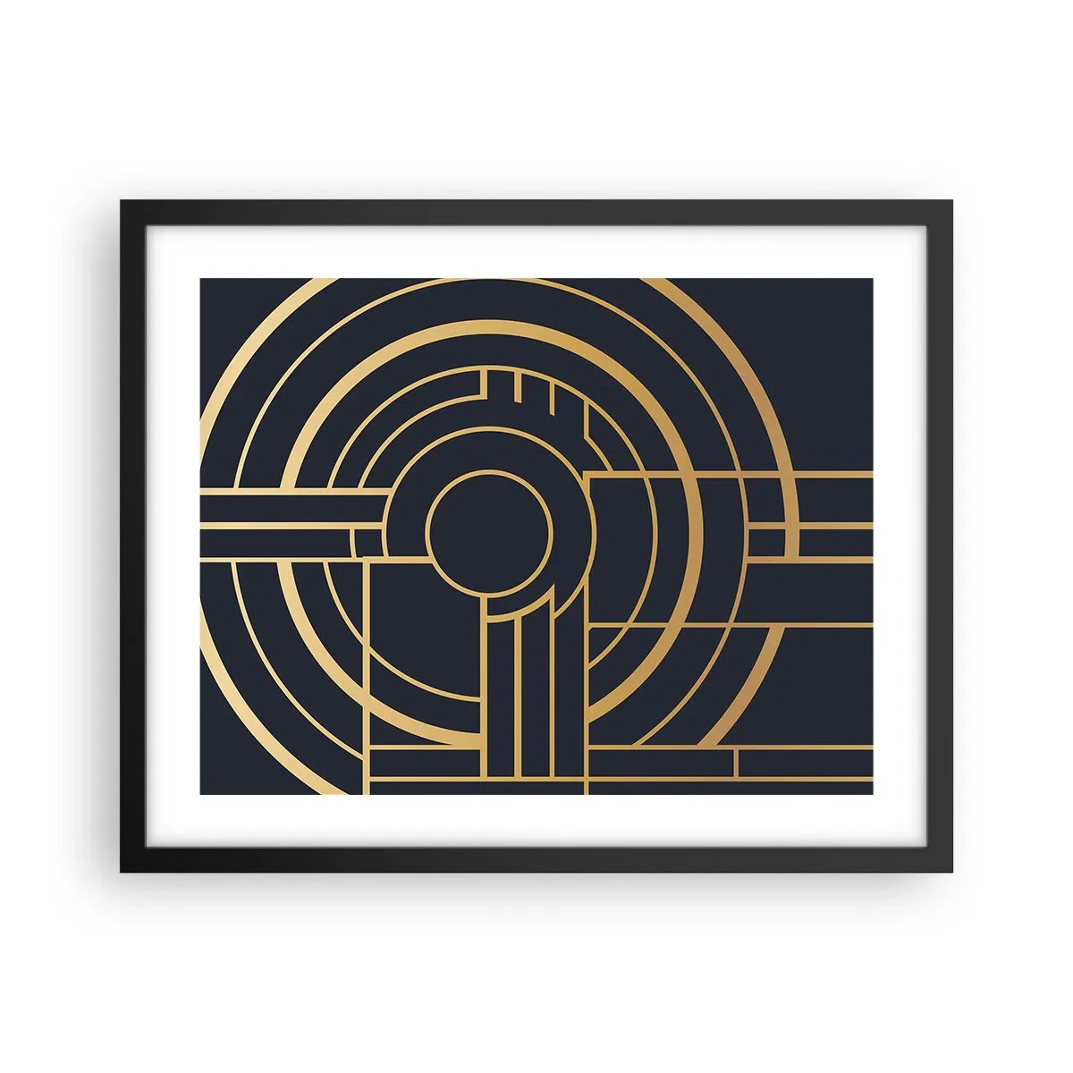 Plakat i sort ramme - At vende tingene på hovedet - 50x40 cm