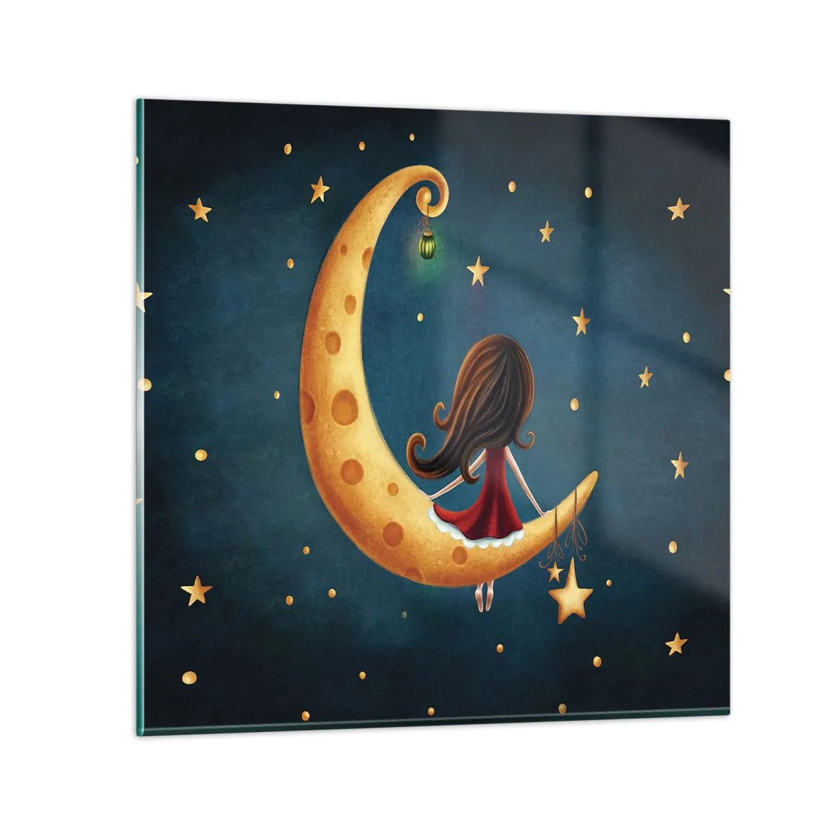 Billede på glas - Der var engang... - 50x50 cm