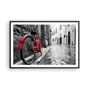 Plakat i sort ramme - Ægte skønhed ældes ikke - 91x61 cm