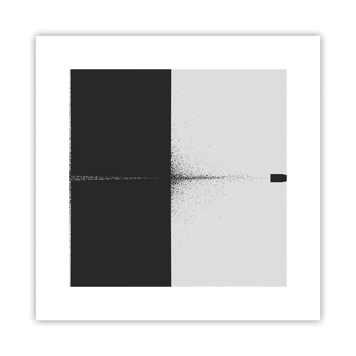 Plakat - Lige til sagen - 30x30 cm