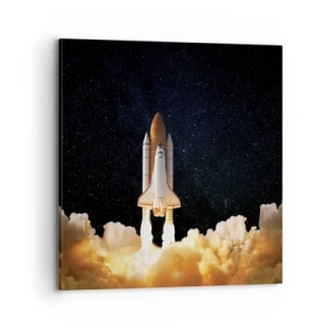 Lærredstryk - Billede på lærred - Ad astra! - 70x70 cm