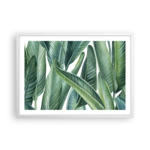 Plakat i hvid ramme - Det grønne i sig selv - 70x50 cm