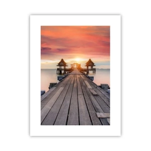 Plakat - Fra vest til øst - 30x40 cm