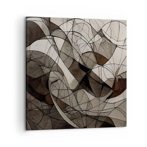Lærredstryk - Billede på lærred - Cirkulation af jordens farver - 60x60 cm