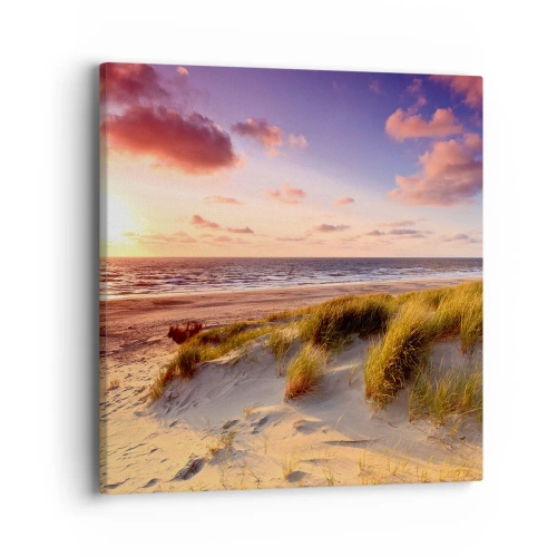 Lærredstryk - Billede på lærred - Luften dufter allerede af sommer - 40x40 cm