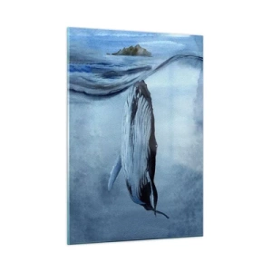 Billede på glas - To verdener i nord - 50x70 cm