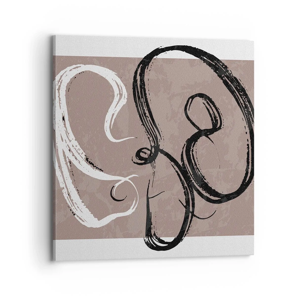 Lærredstryk - Billede på lærred - Komposition - en søgen efter fuldstændighed - 70x70 cm