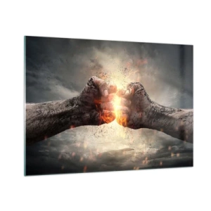 Billede på glas - Stå op til kamp - 100x70 cm