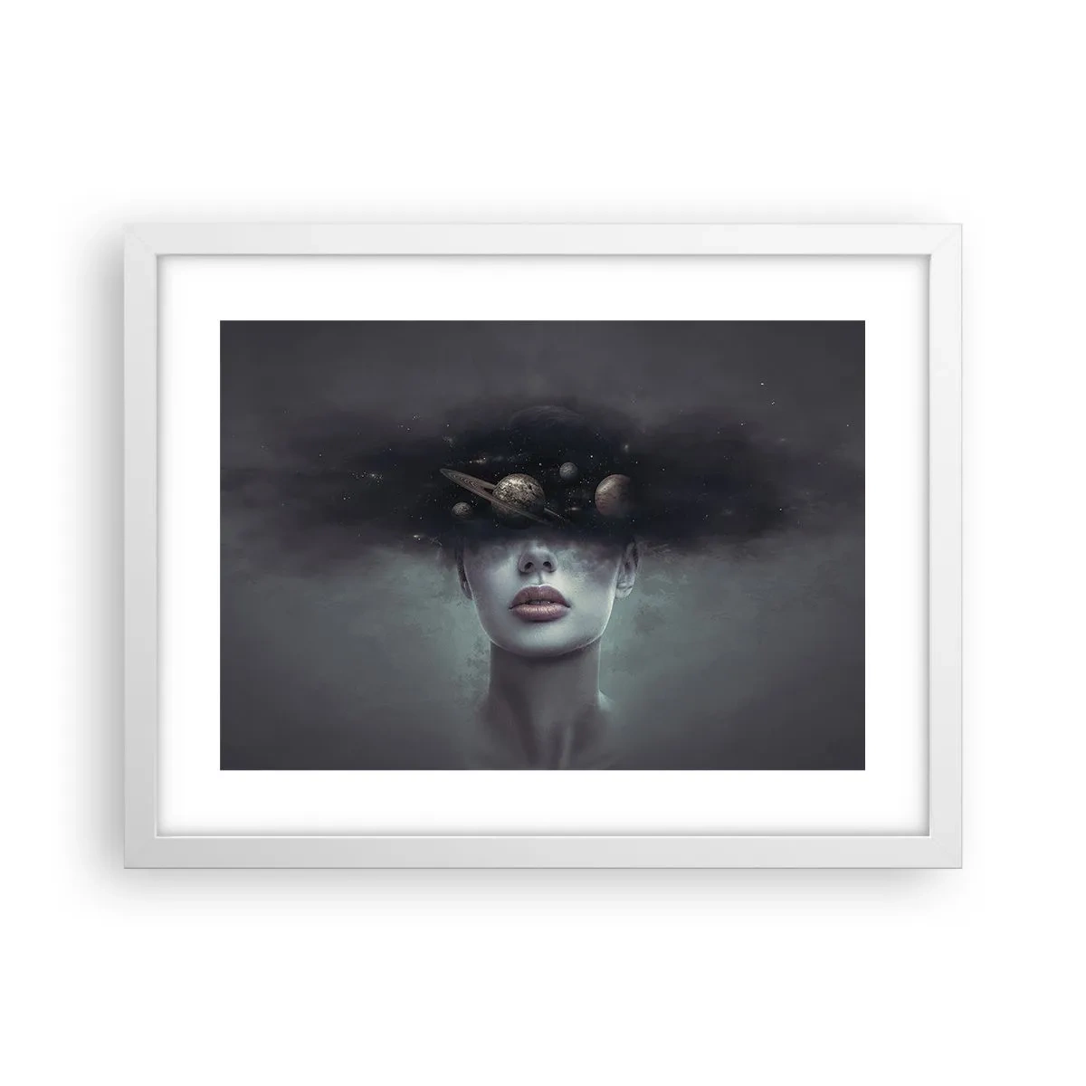 Plakat i hvid ramme - Og planeterne er ved at gå amok... - 40x30 cm