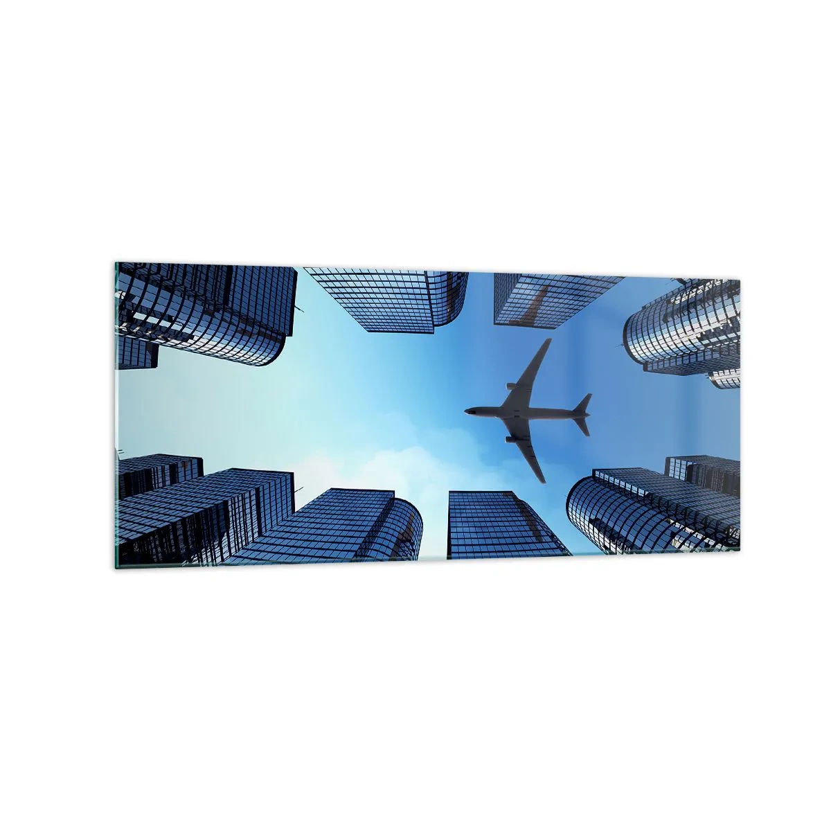 Billede på glas - Udsigt fra glasslugten - 120x50 cm