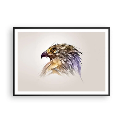 Plakat i sort ramme - Portræt af en kriger - 100x70 cm