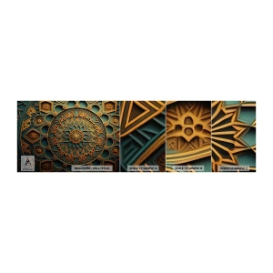 Prøve Fototapet Premium Sand - I et arabisk klima - Mosaik, arabisk, Dekorationer - 100x30 cm