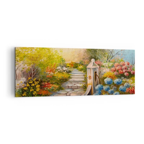 Lærredstryk - Billede på lærred - I fuld blomstring - 140x50 cm