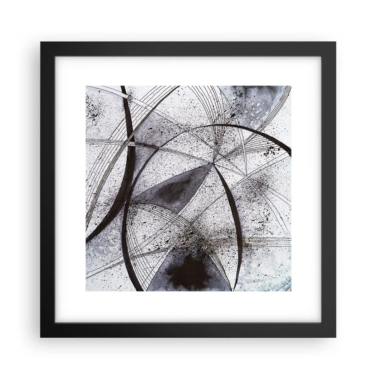 Plakat i sort ramme - Futuristisk fantasi - 30x30 cm