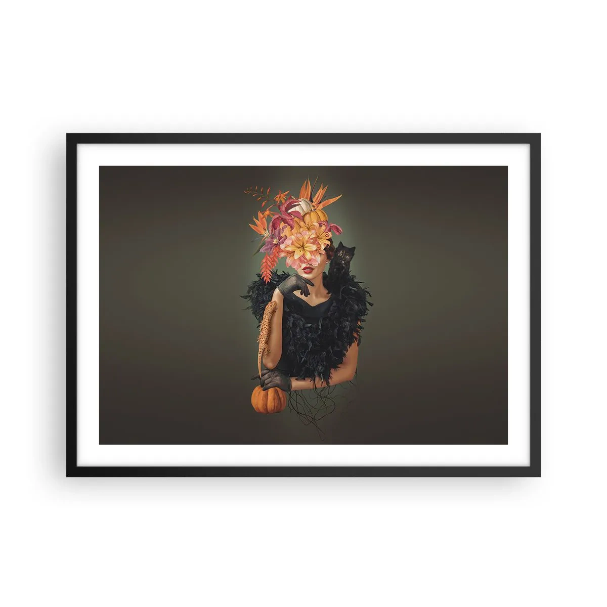 Plakat i sort ramme - Heksens fortryllelse - 70x50 cm